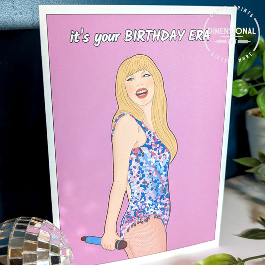 Taylor Swift Birthday Era Card