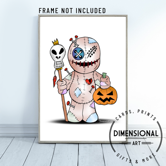 voodoo doll A4 Print