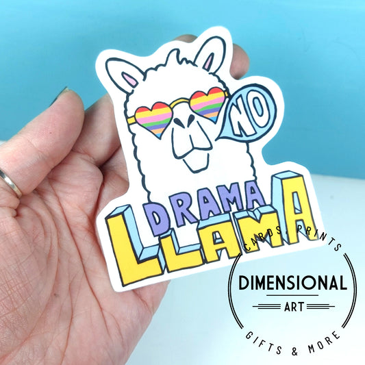 No Drama Llama Sticker