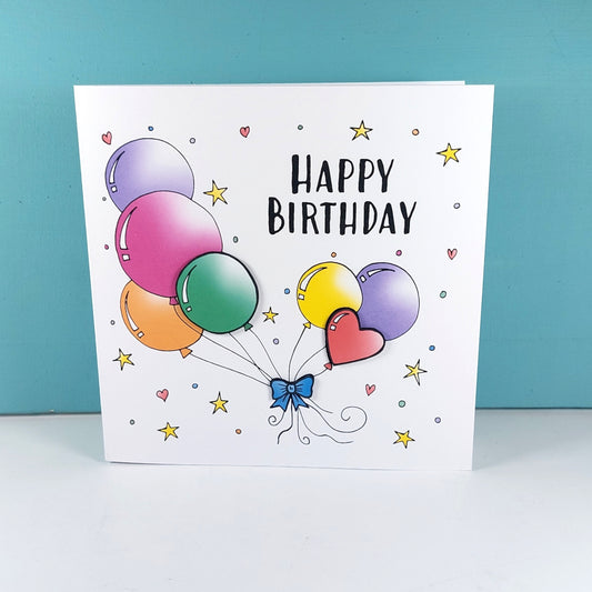 Balloons Birthday Card