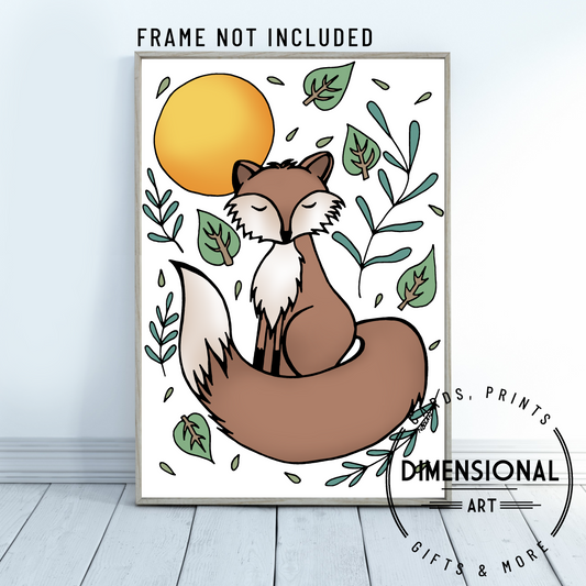 Fox A4 Print