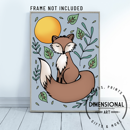 Fox A4 Print