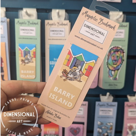 Barry Island Seagull Magnetic Bookmark