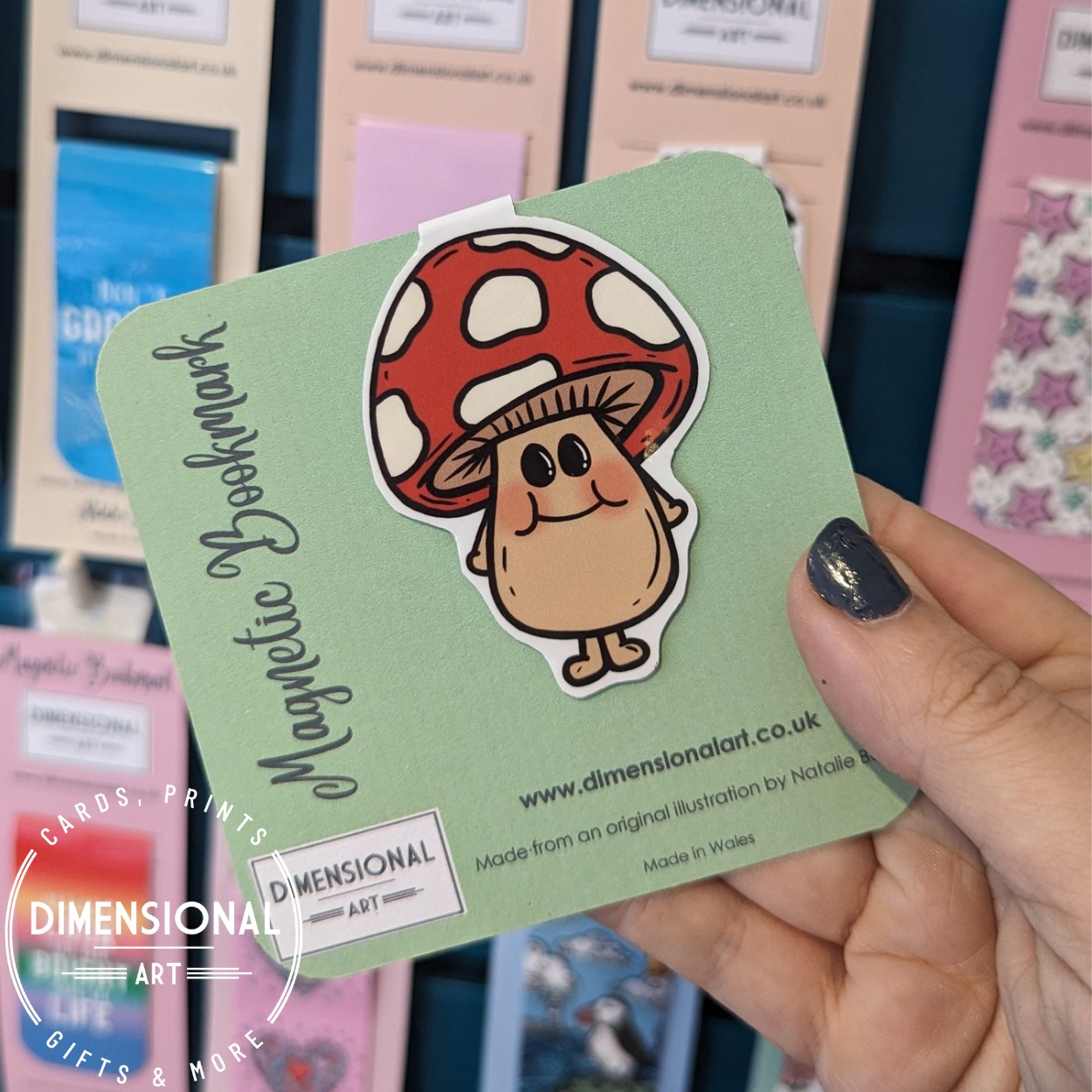 Mushroom Magnetic Bookmark