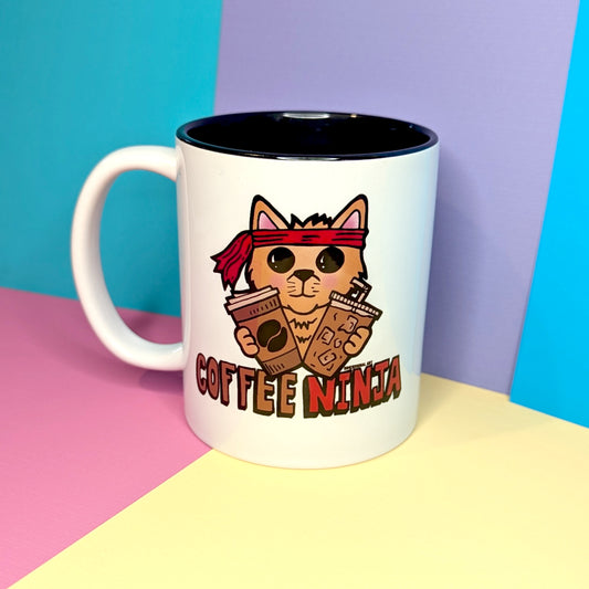 Coffee Ninja Cat Mug