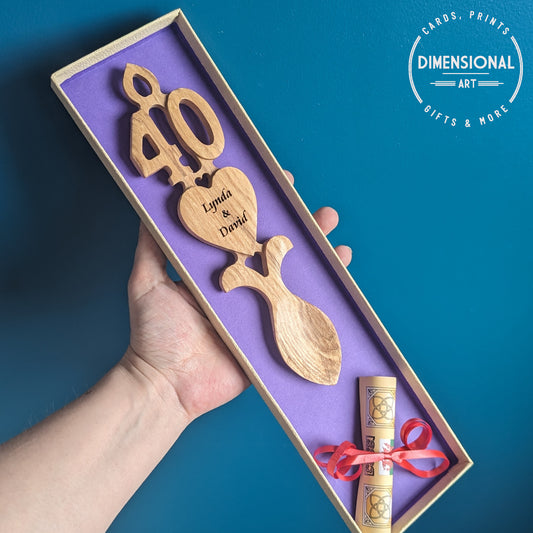 Personalised Number Lovespoon