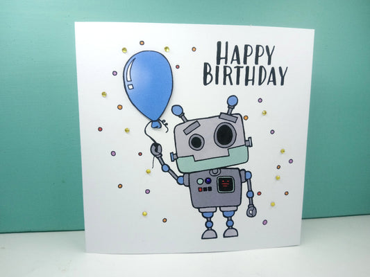 Robot Birthday Card