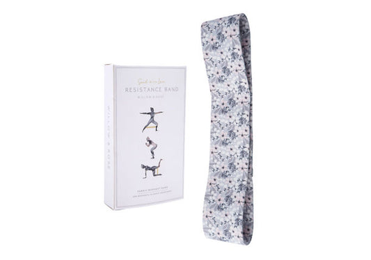 Willow and Rose Grey Floral Resistance Band