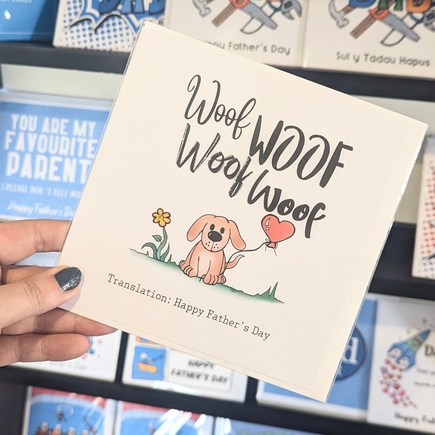 Woof woof Dog - Fathers Day Card
