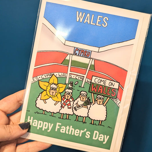 Wales rugby - Fathers Day Card