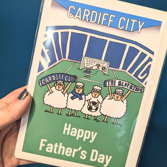 Cardiff city  - Fathers Day Card