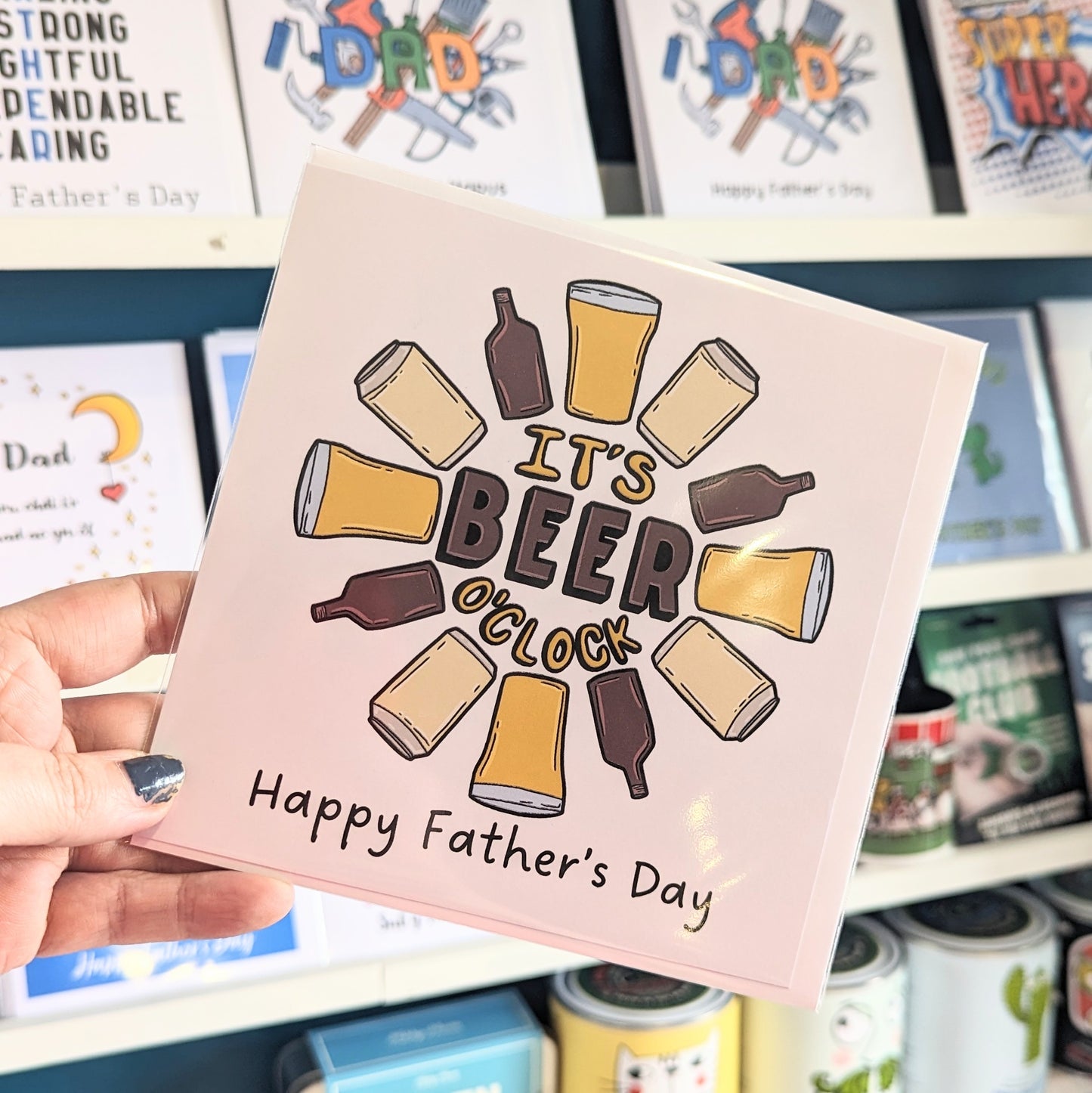 Beer o'clock - Fathers Day Card