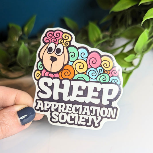 Sheep Appreciation Society Sticker