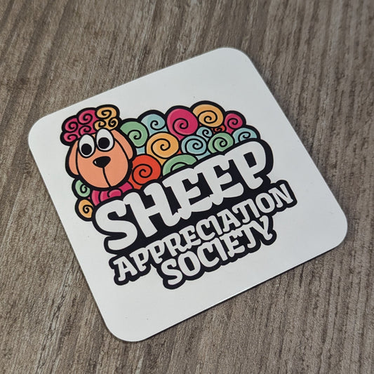 sheep appreciation society- single coaster