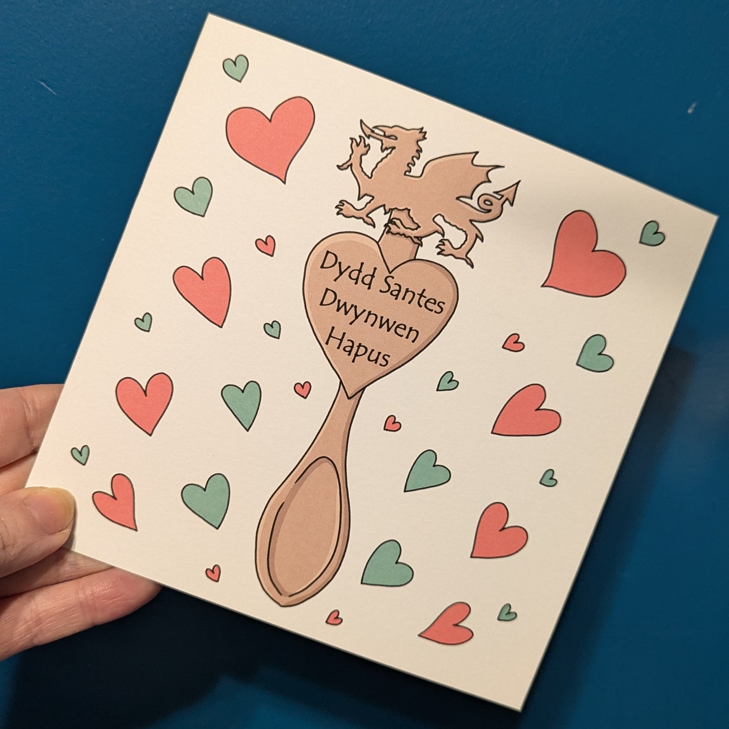 Lovespoons - Dydd Santes Dwynwen Hapus Card