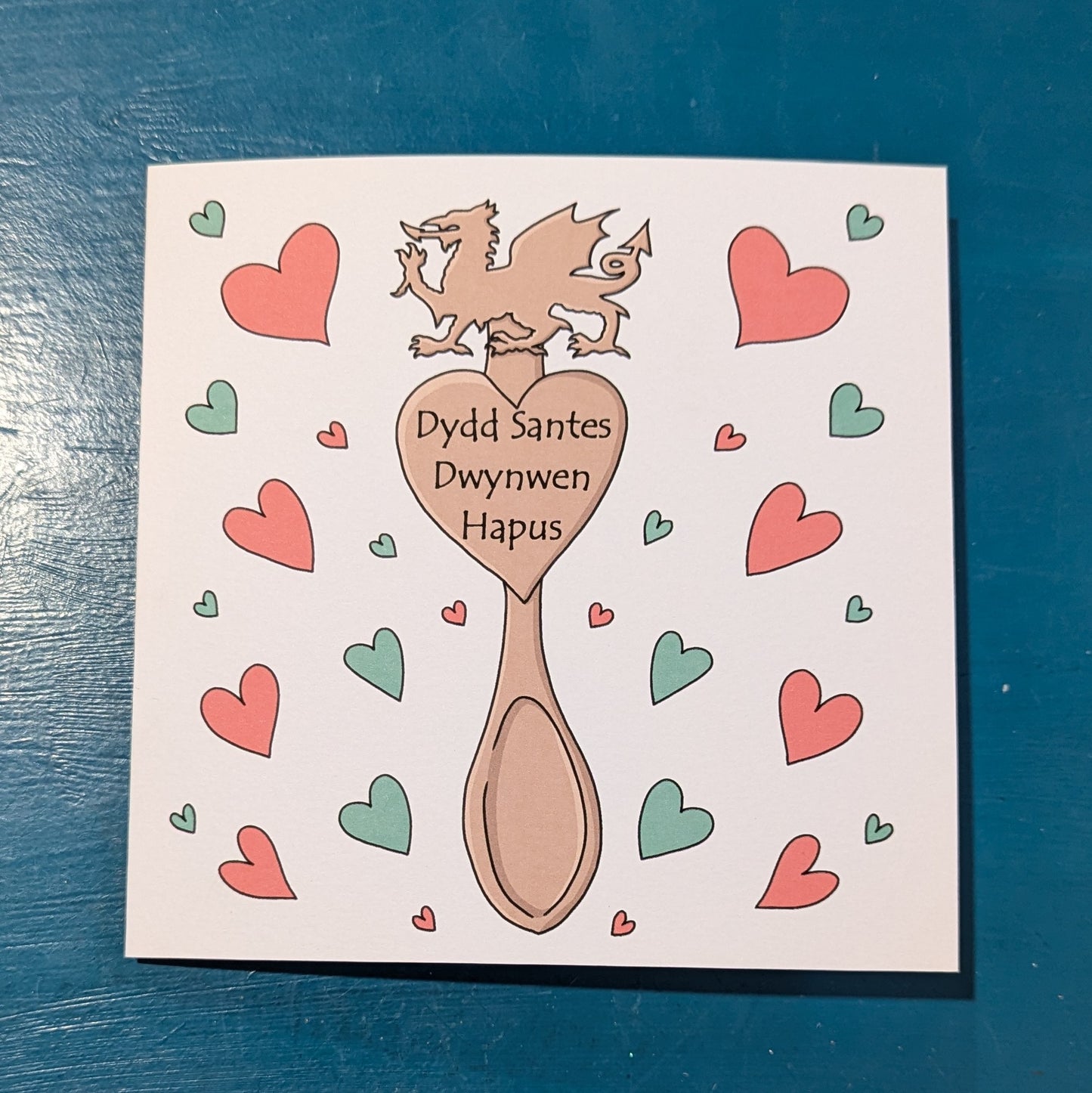 Lovespoons - Dydd Santes Dwynwen Hapus Card