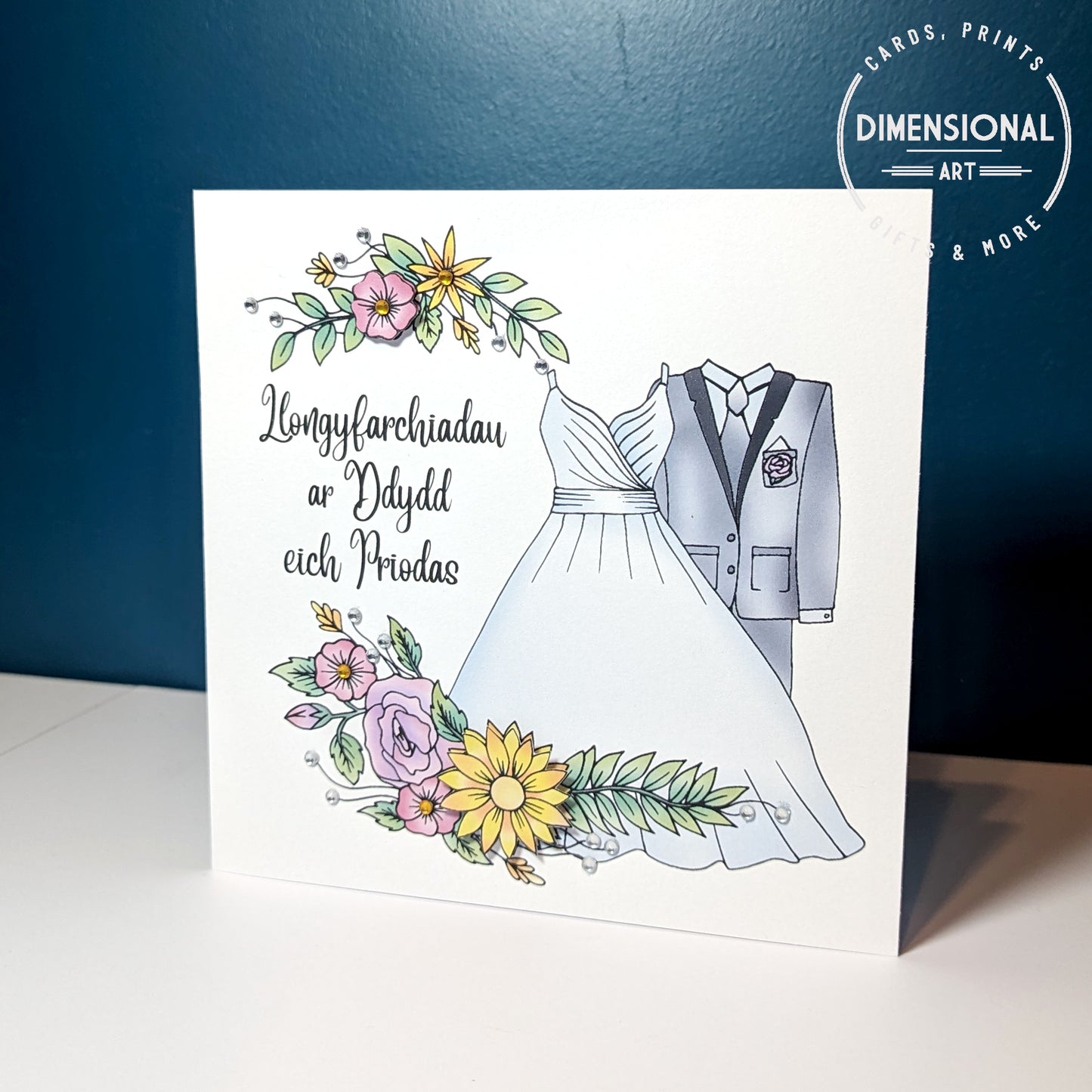 Llongyfarchiadau ar Ddydd  eich Priodas (Congratulations on your Wedding Day) - Welsh