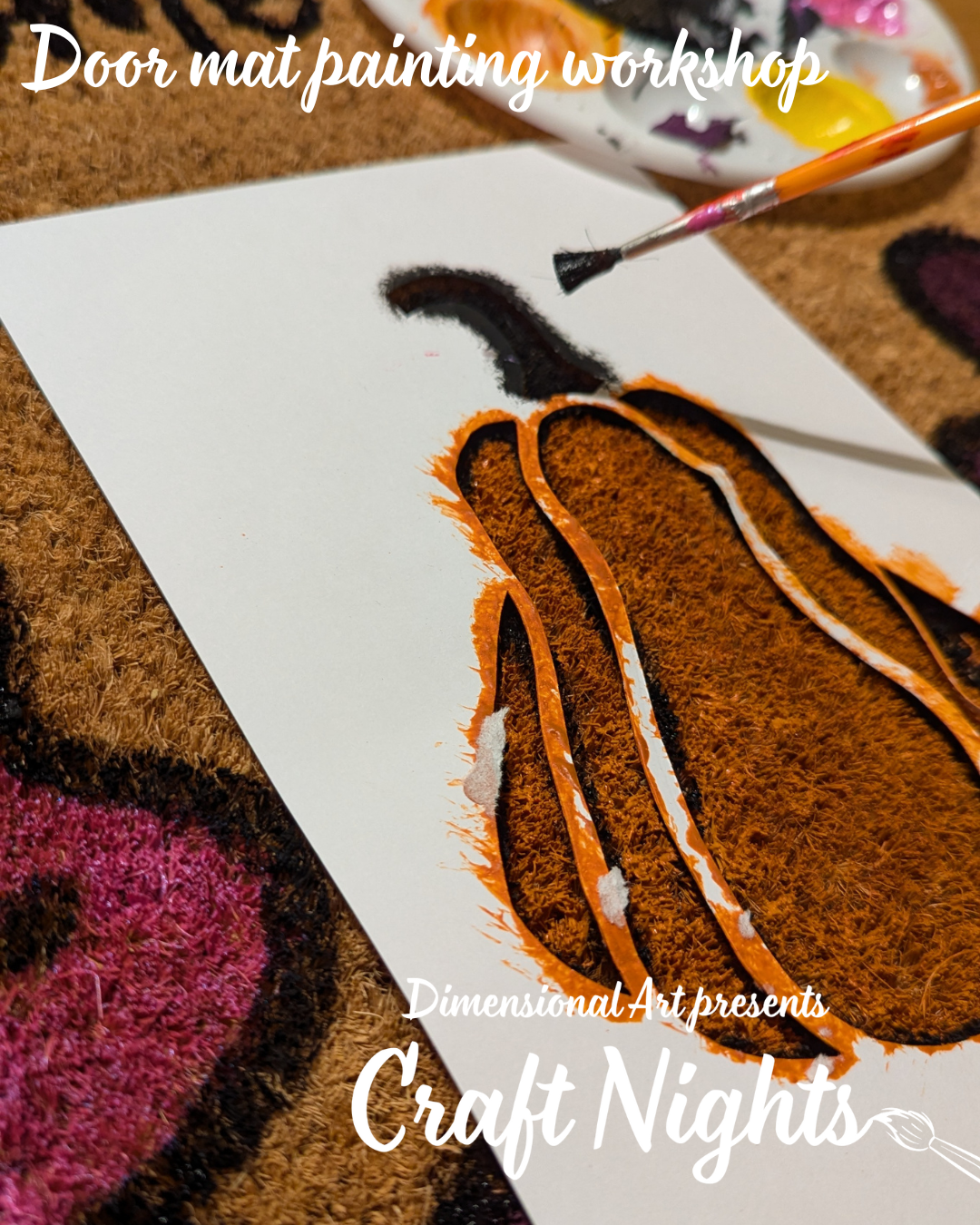 Autumn Doormat painting Workshop - 10th October