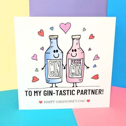 Gin-tastic Partner Happy Valentines Day Card