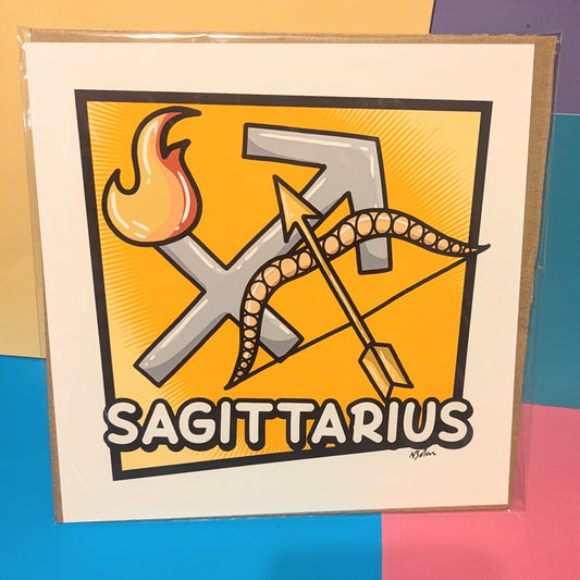 Sagittarius 8x8 Art Print - unframed - STAR SIGN RANGE