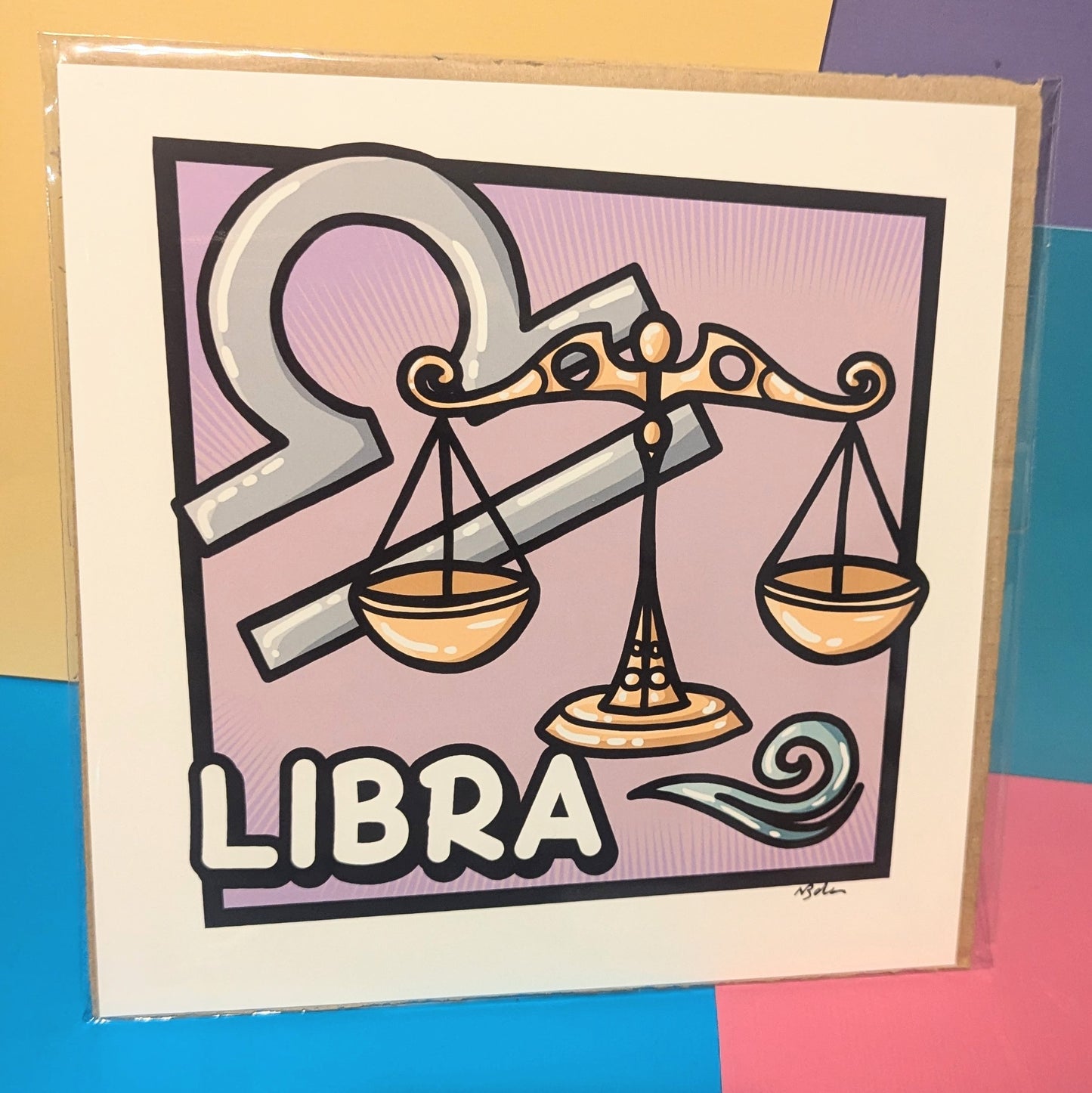 Libra 8x8 Art Print - unframed - STAR SIGN RANGE