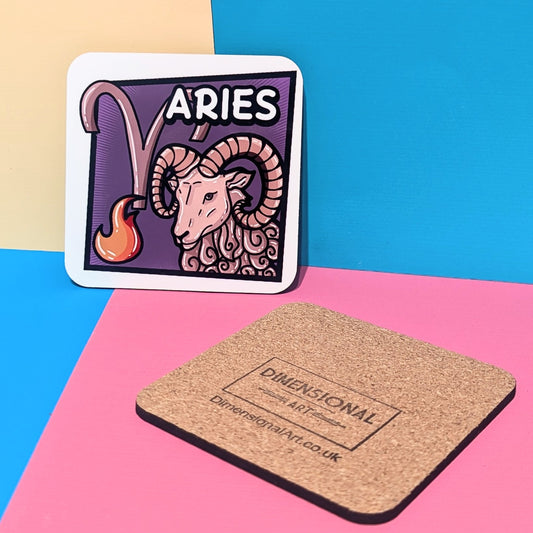 Aries - Single Coaster - Star Sign Range