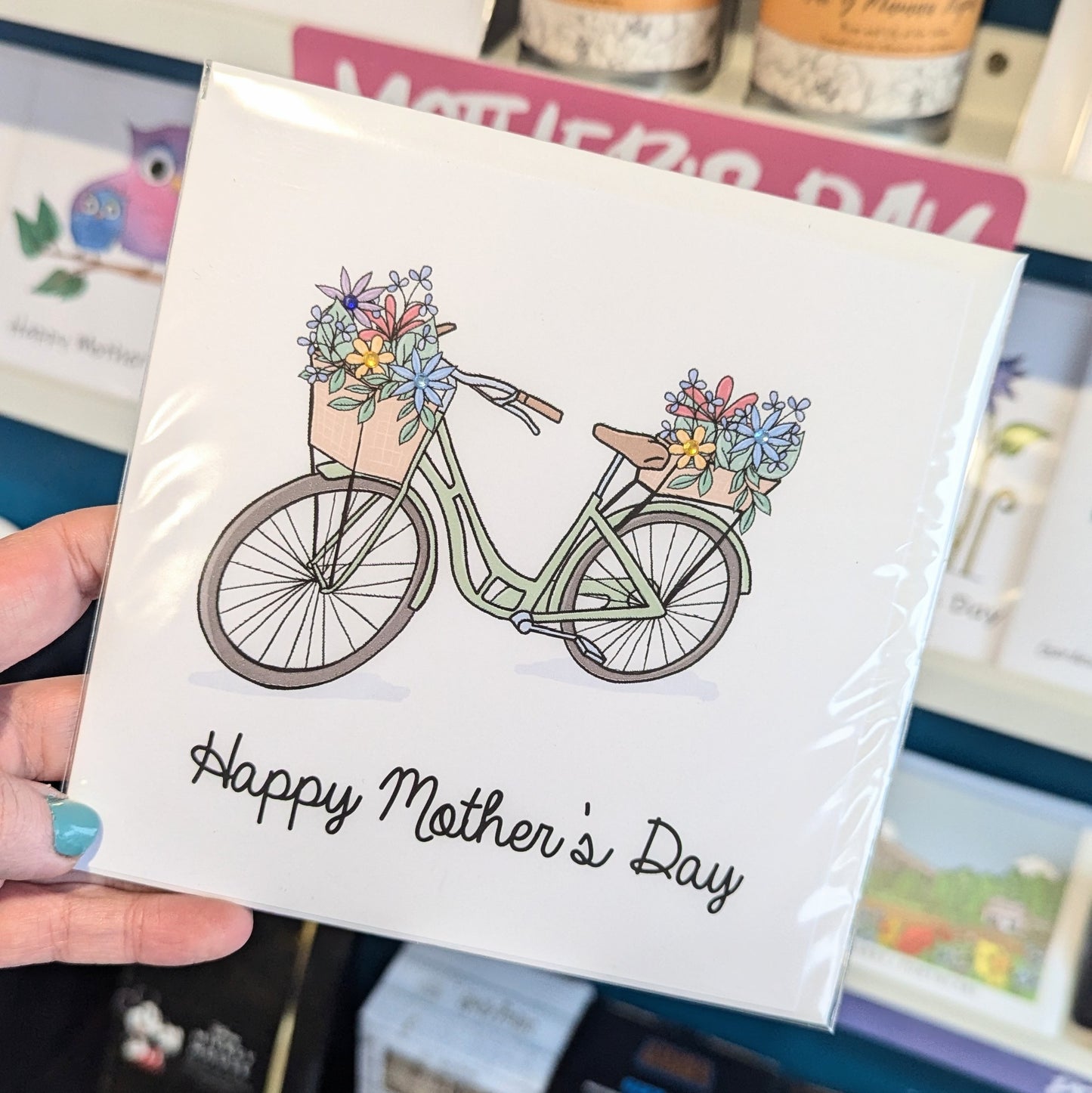 Flower Bike Mothers Day card