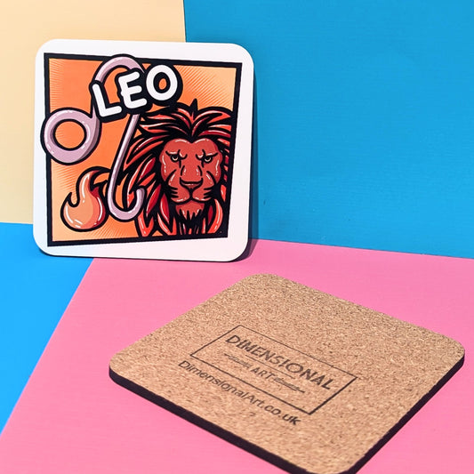 Leo - Single Coaster - Star Sign Range