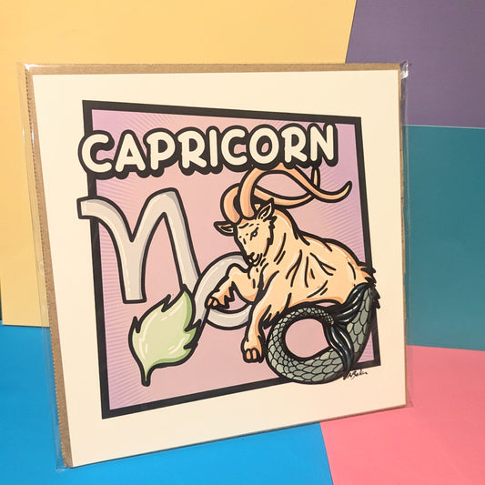 Capricorn 8x8 Art Print - unframed - STAR SIGN RANGE