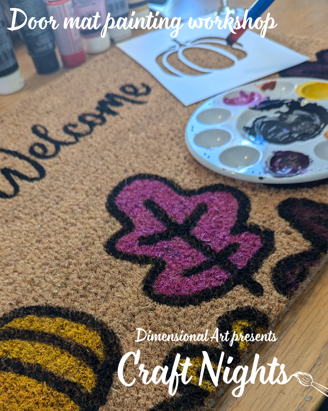 Autumn Doormat painting Workshop - 10th October